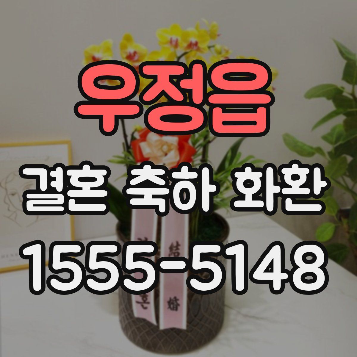 우정읍 결혼 축하 화환