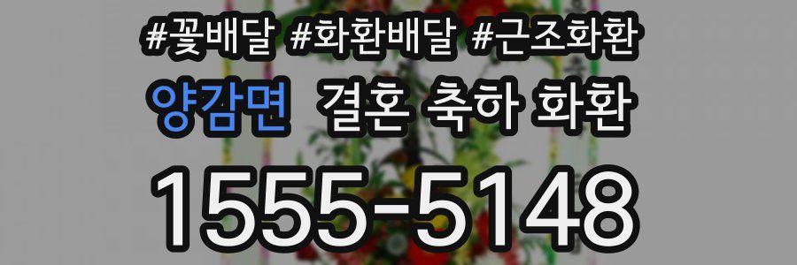양감면 결혼 축하 화환