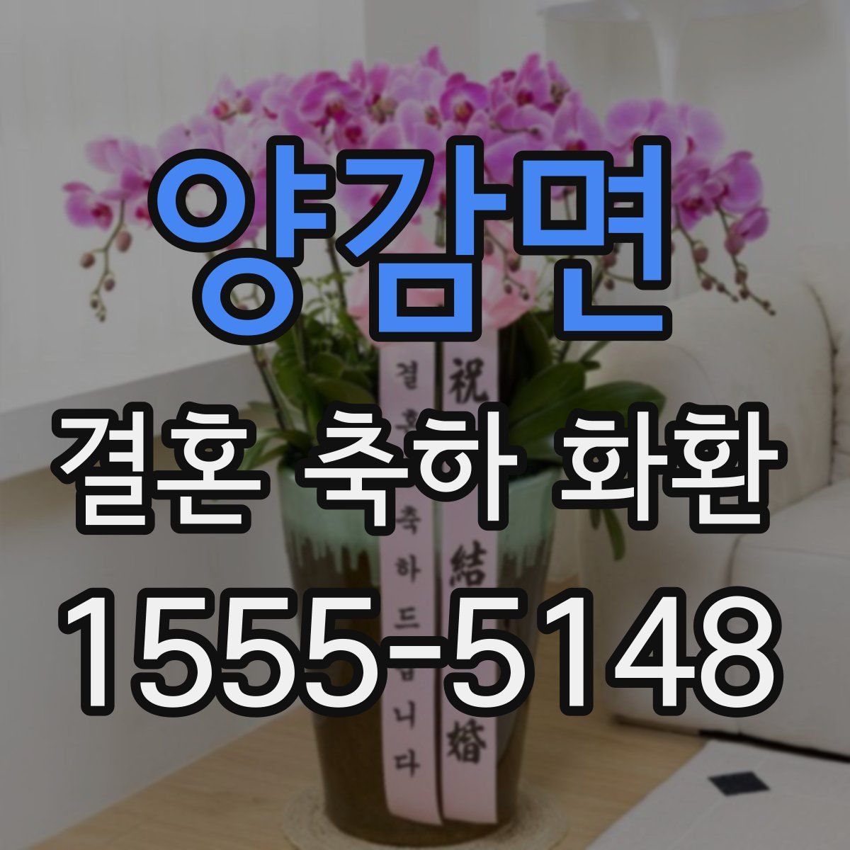 양감면 결혼 축하 화환