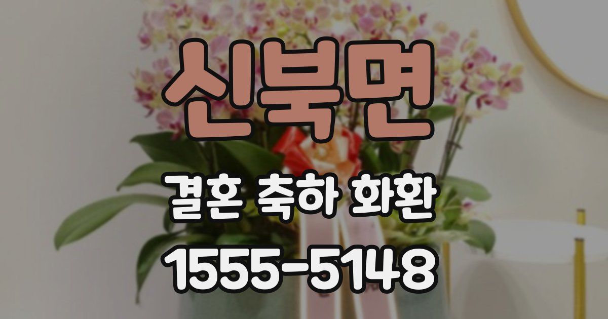 신북면 결혼 축하 화환