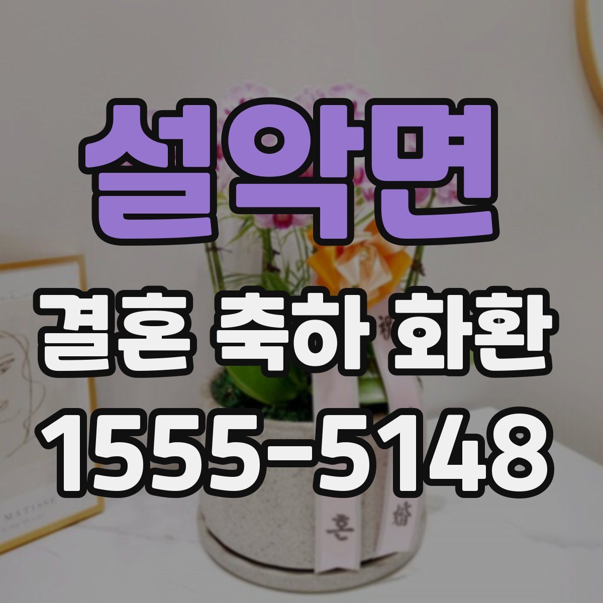 설악면 결혼 축하 화환