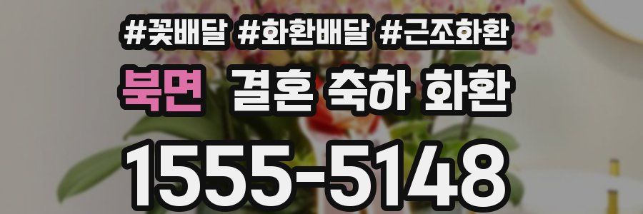 북면 결혼 축하 화환