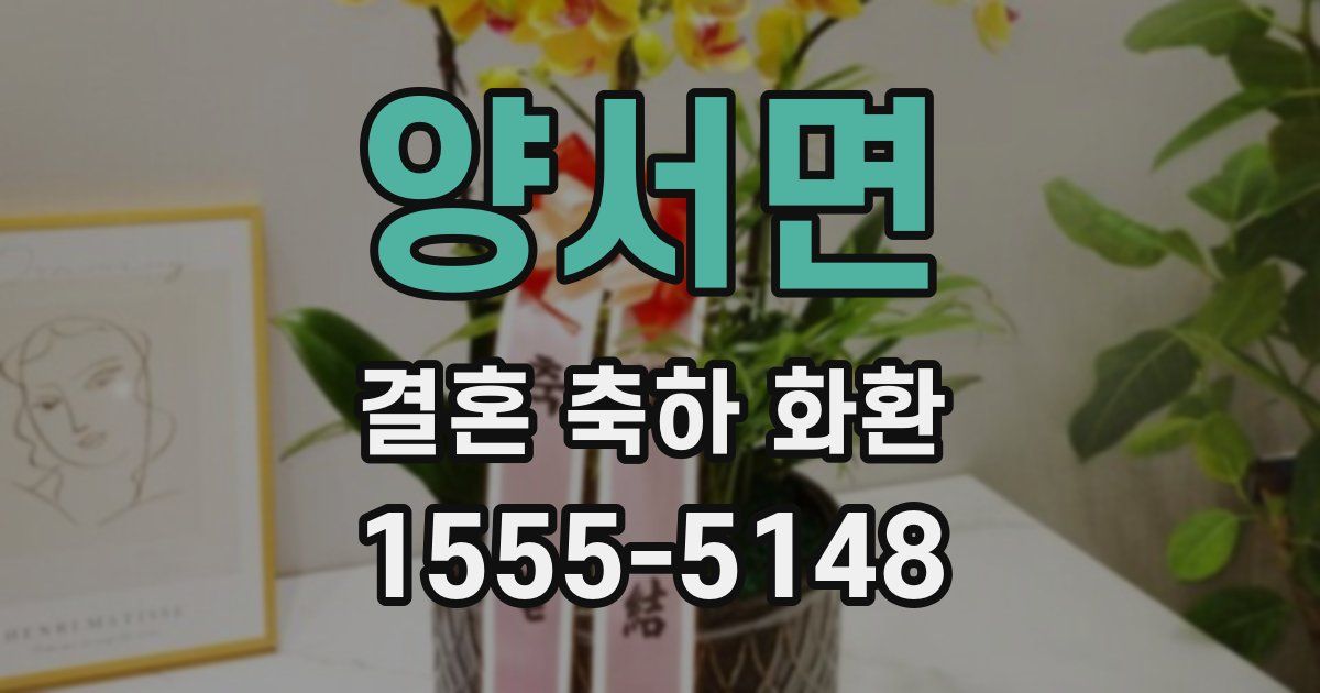 양서면 결혼 축하 화환