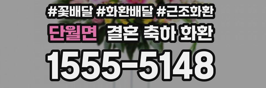 단월면 결혼 축하 화환