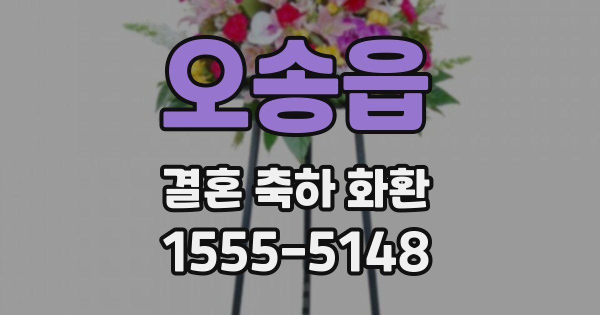 오송읍 결혼 축하 화환