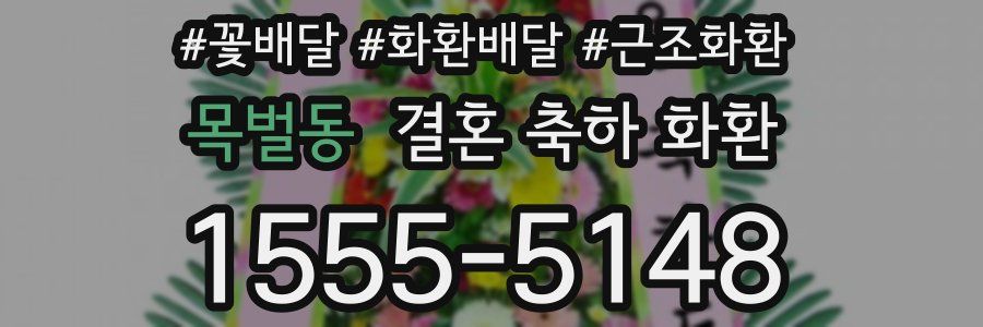 목벌동 결혼 축하 화환