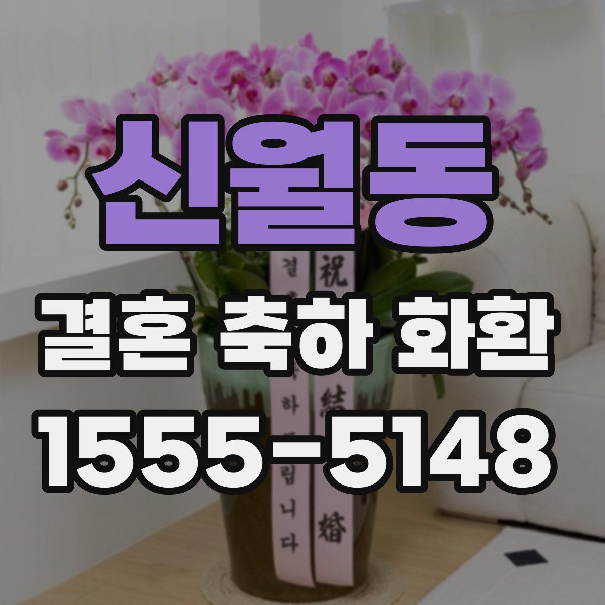 신월동 결혼 축하 화환
