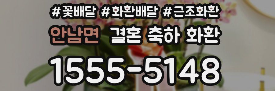 안남면 결혼 축하 화환