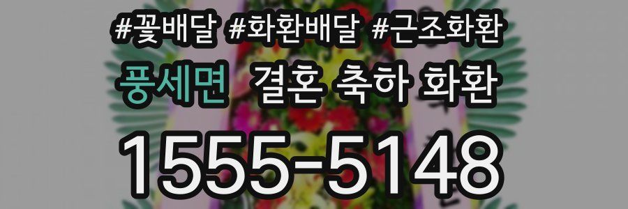 풍세면 결혼 축하 화환
