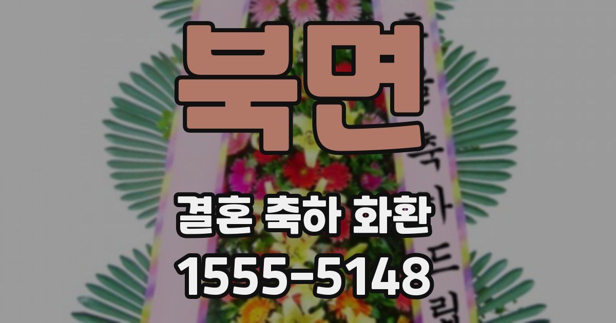 북면 결혼 축하 화환