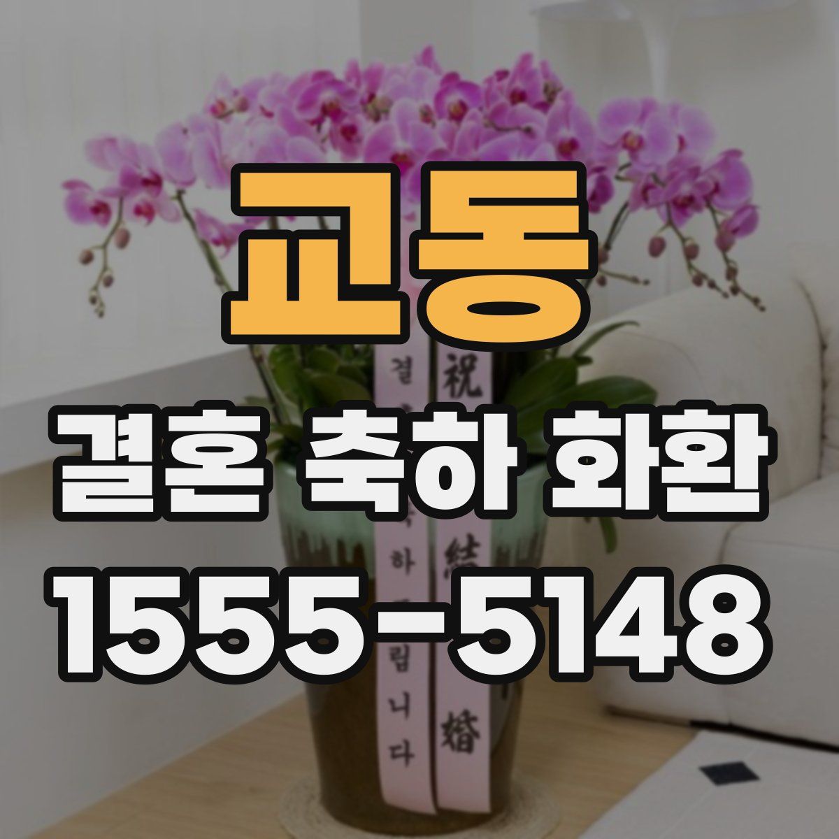 교동 결혼 축하 화환