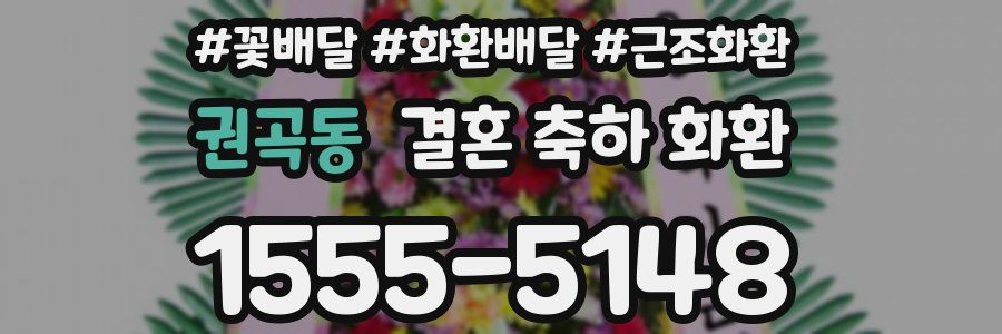 권곡동 결혼 축하 화환