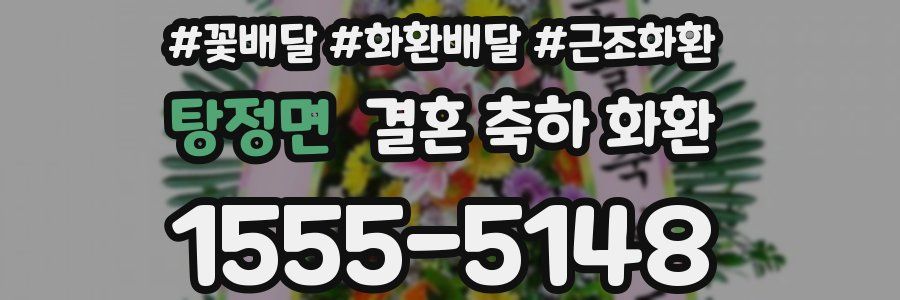 탕정면 결혼 축하 화환
