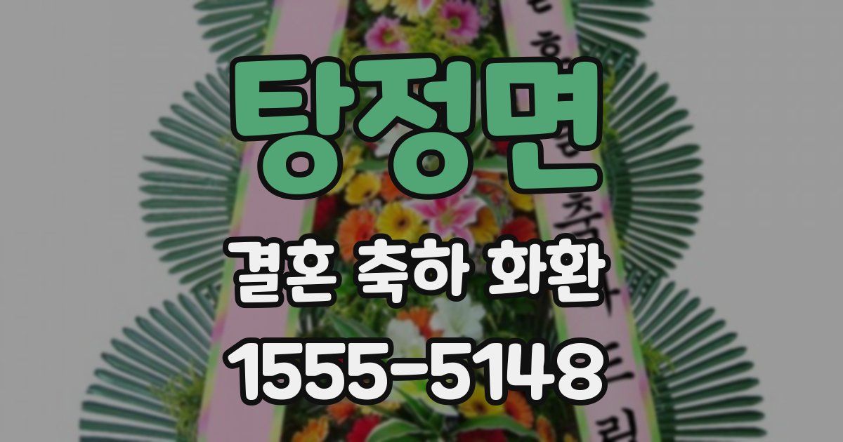 탕정면 결혼 축하 화환