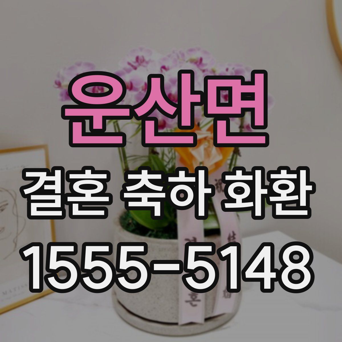 운산면 결혼 축하 화환