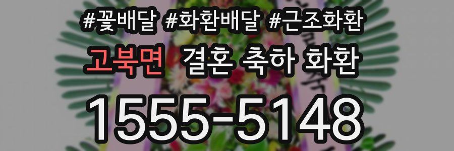 고북면 결혼 축하 화환