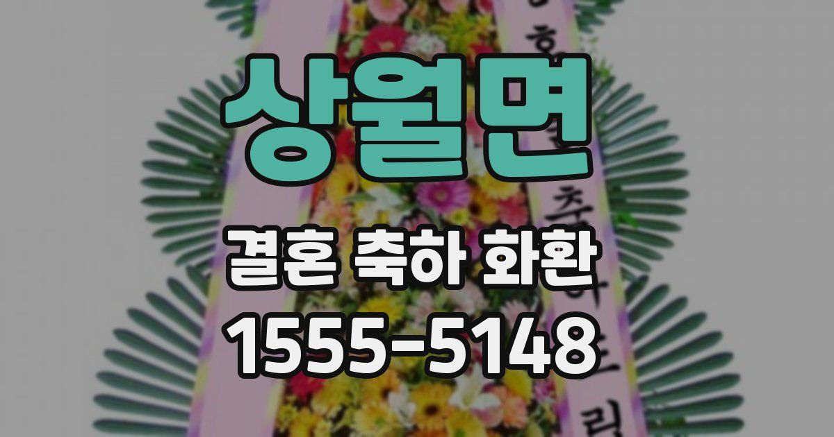 상월면 결혼 축하 화환