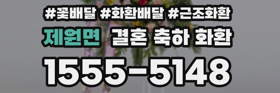 제원면 결혼 축하 화환