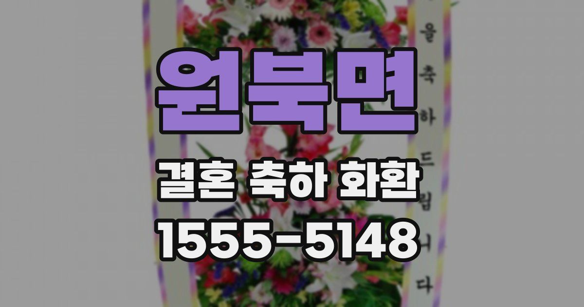 원북면 결혼 축하 화환