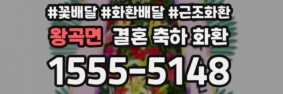 왕곡면 결혼 축하 화환