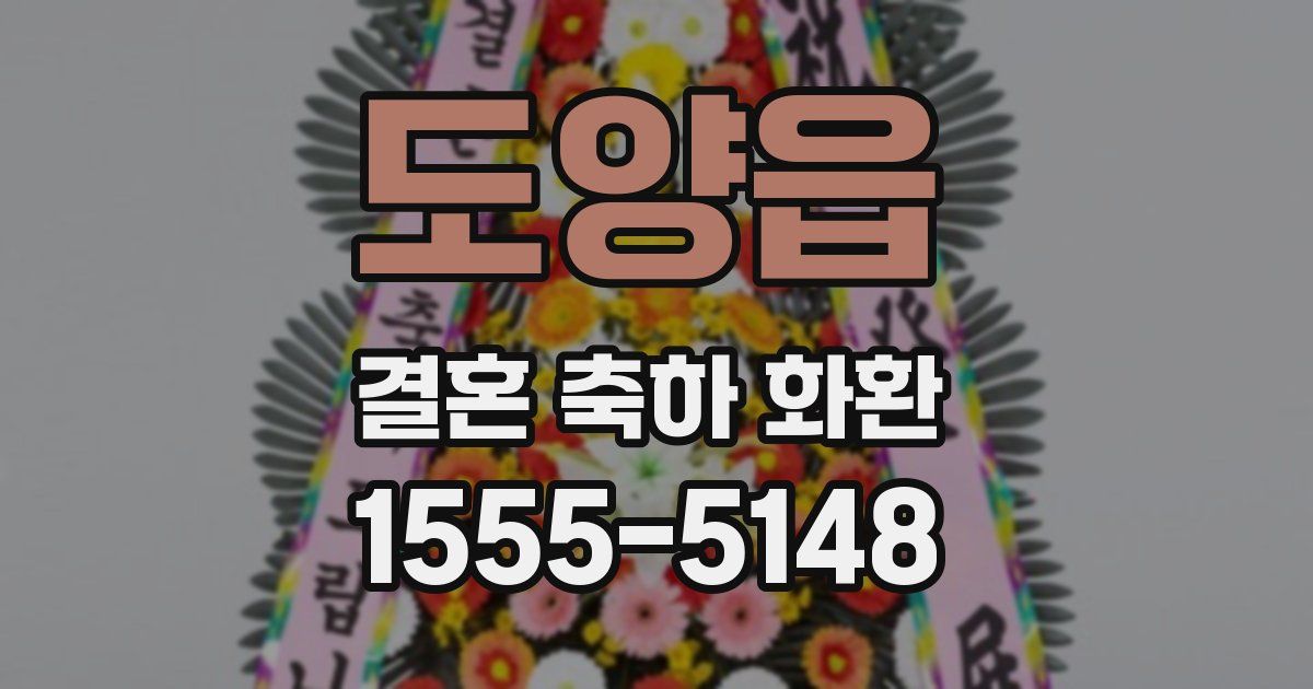 도양읍 결혼 축하 화환