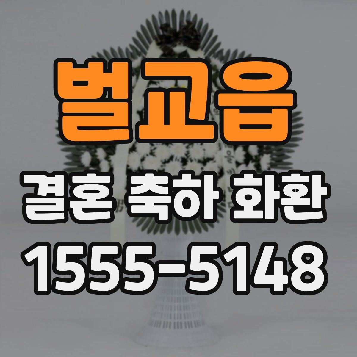 벌교읍 결혼 축하 화환