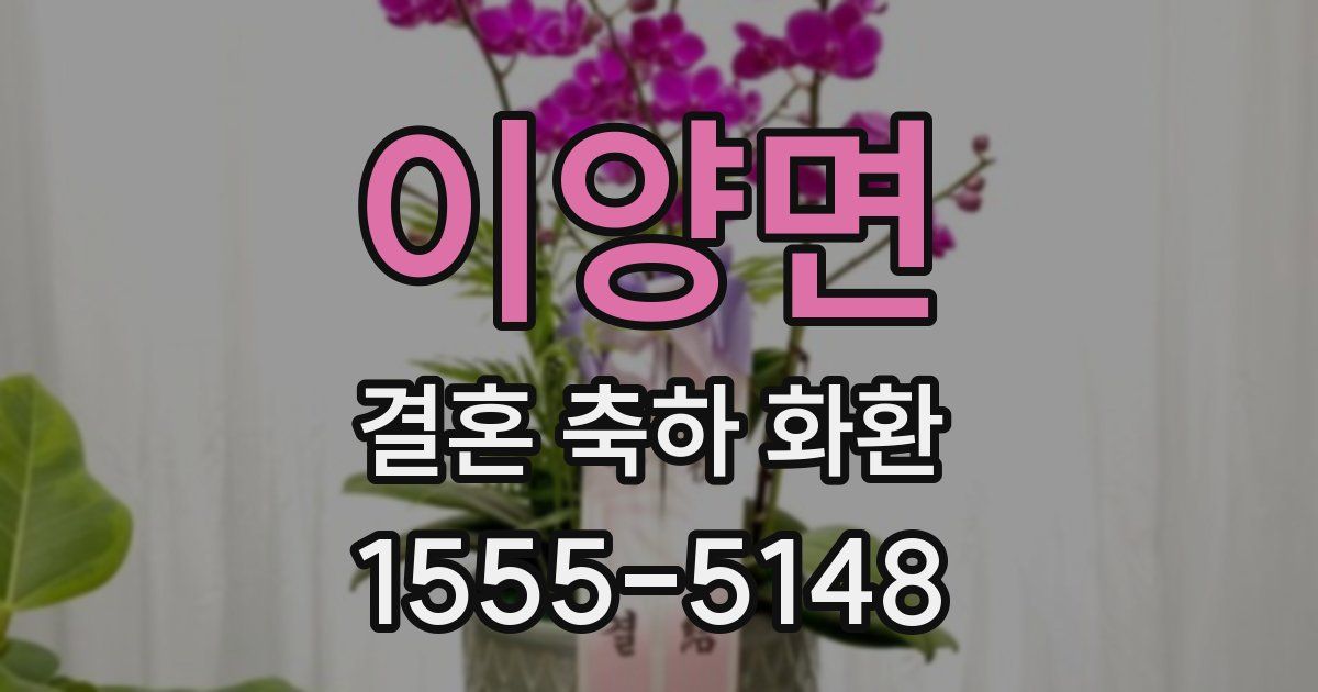 이양면 결혼 축하 화환