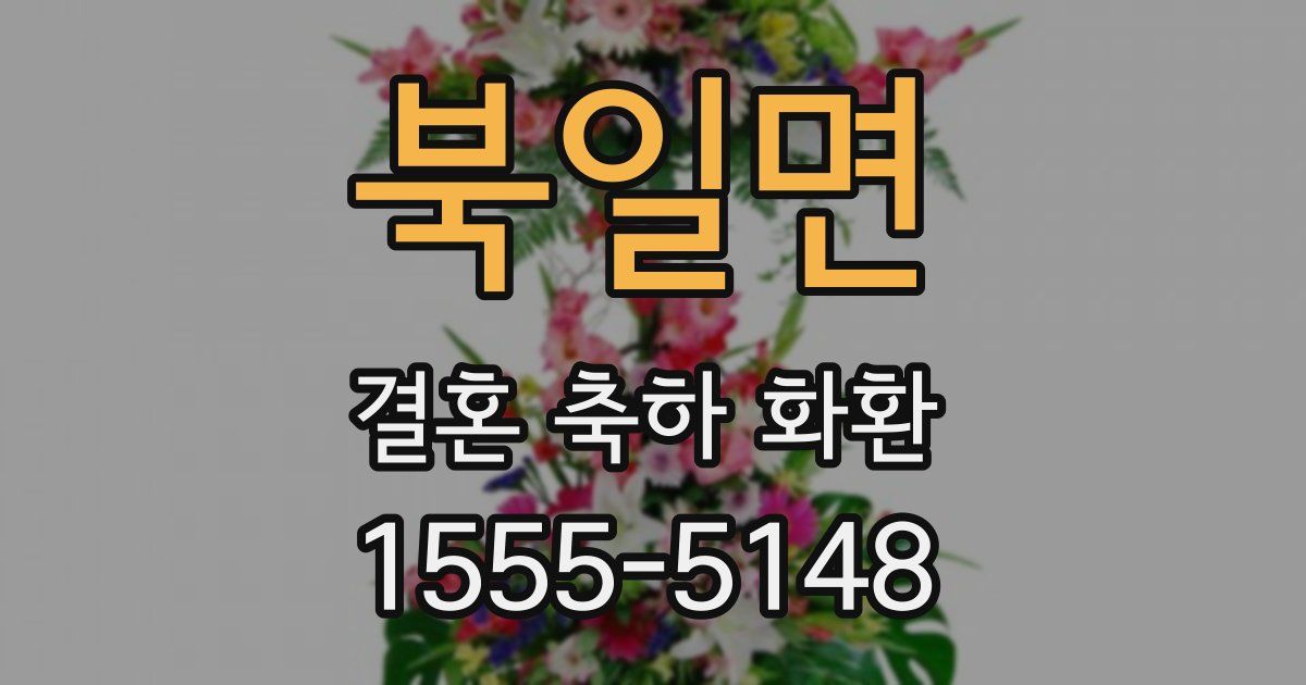 북일면 결혼 축하 화환
