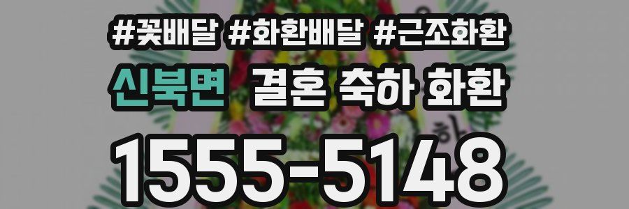 신북면 결혼 축하 화환