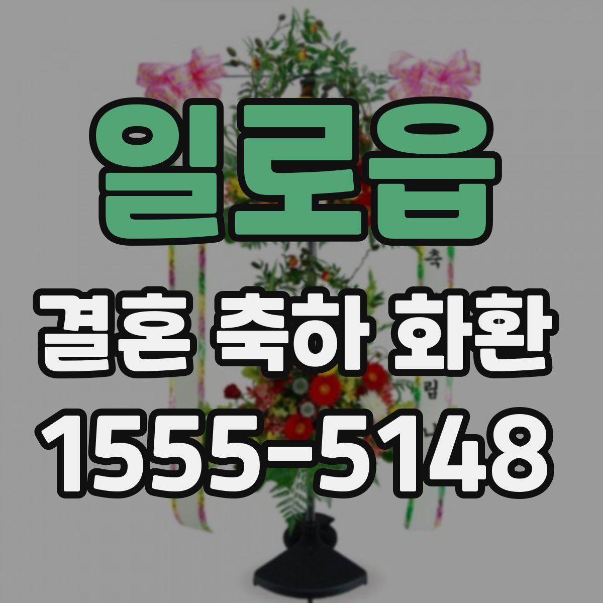 일로읍 결혼 축하 화환