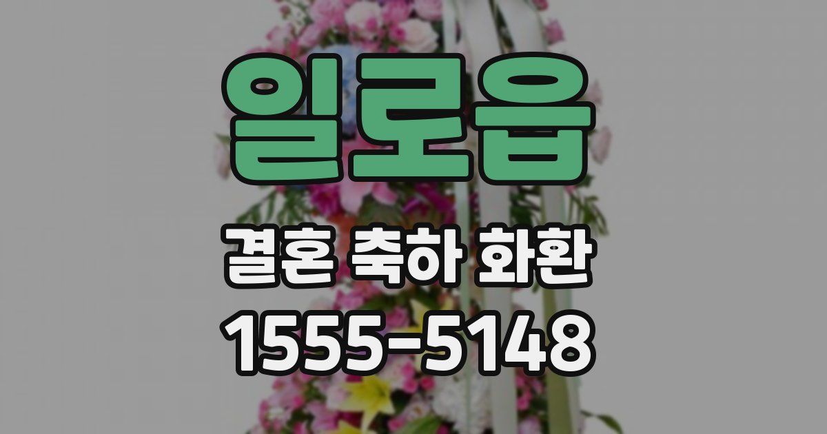 일로읍 결혼 축하 화환
