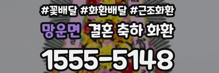 망운면 결혼 축하 화환