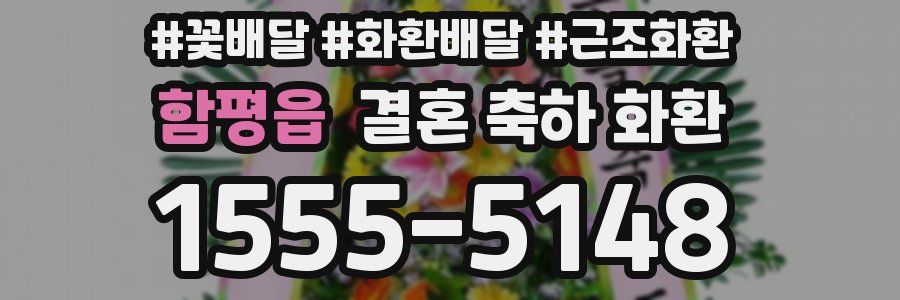 함평읍 결혼 축하 화환