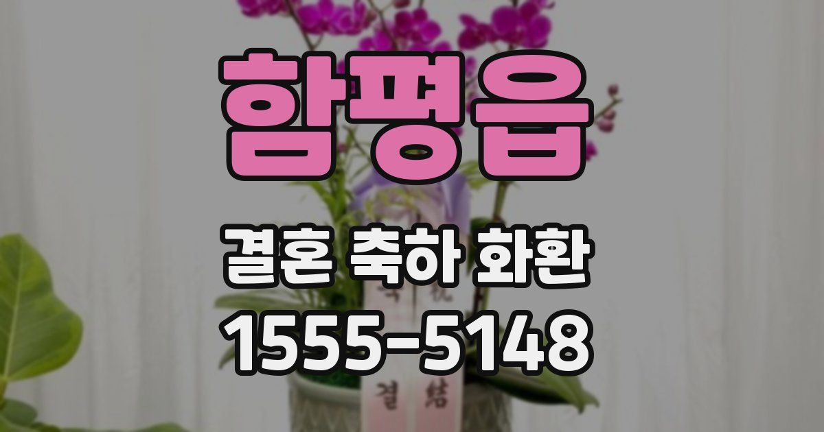 함평읍 결혼 축하 화환