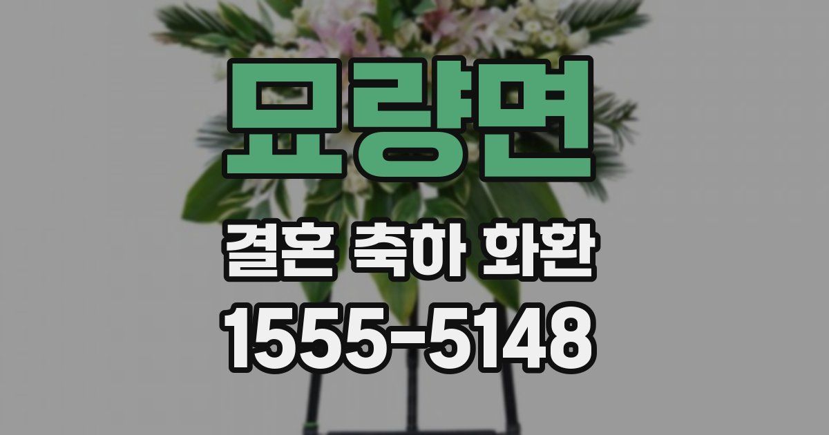 묘량면 결혼 축하 화환