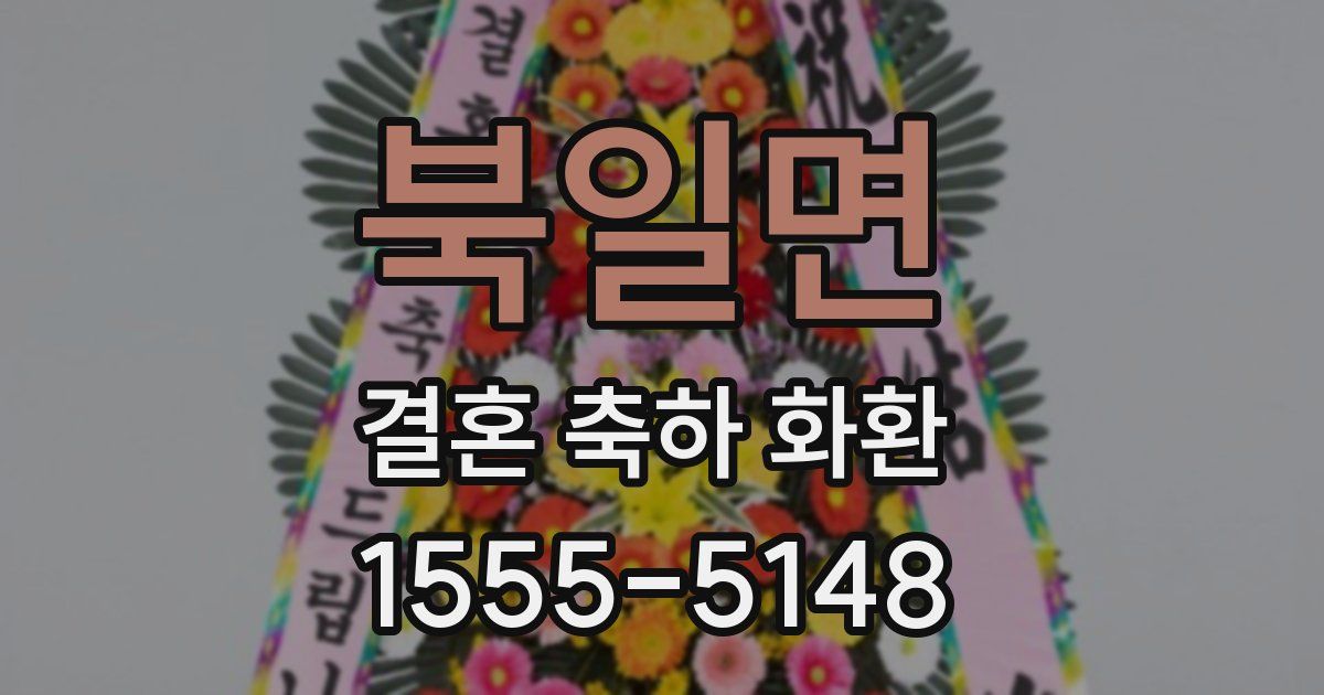 북일면 결혼 축하 화환