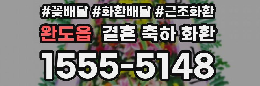 완도읍 결혼 축하 화환