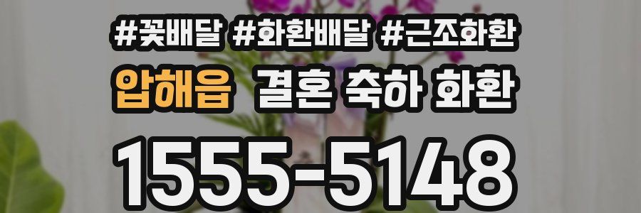 압해읍 결혼 축하 화환