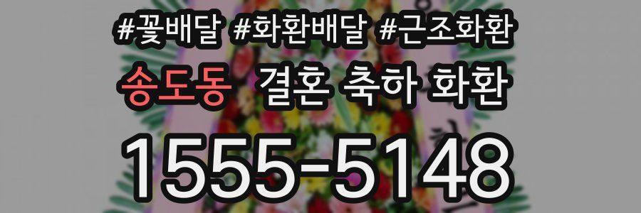송도동 결혼 축하 화환