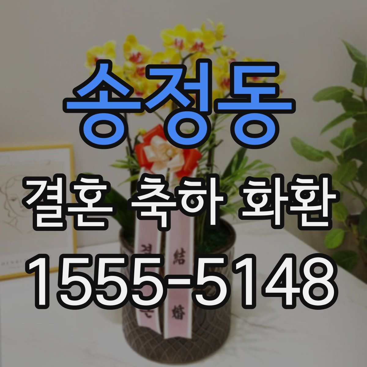 송정동 결혼 축하 화환
