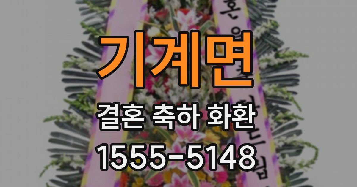 기계면 결혼 축하 화환