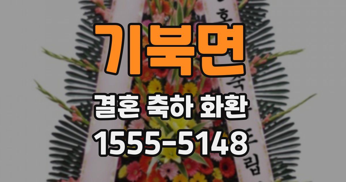 기북면 결혼 축하 화환