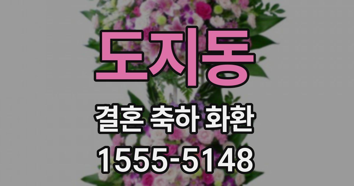 도지동 결혼 축하 화환