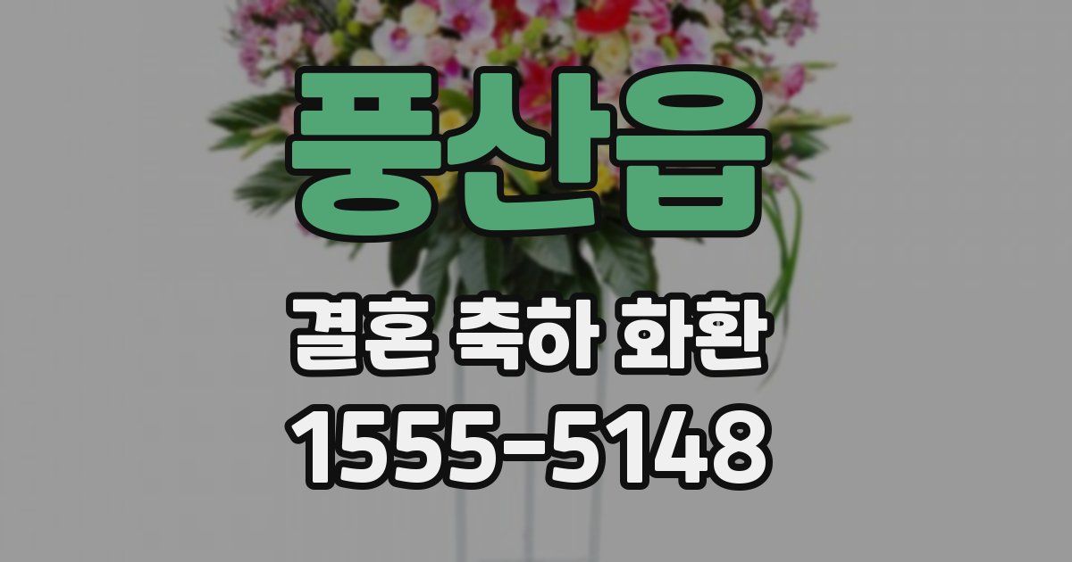 풍산읍 결혼 축하 화환