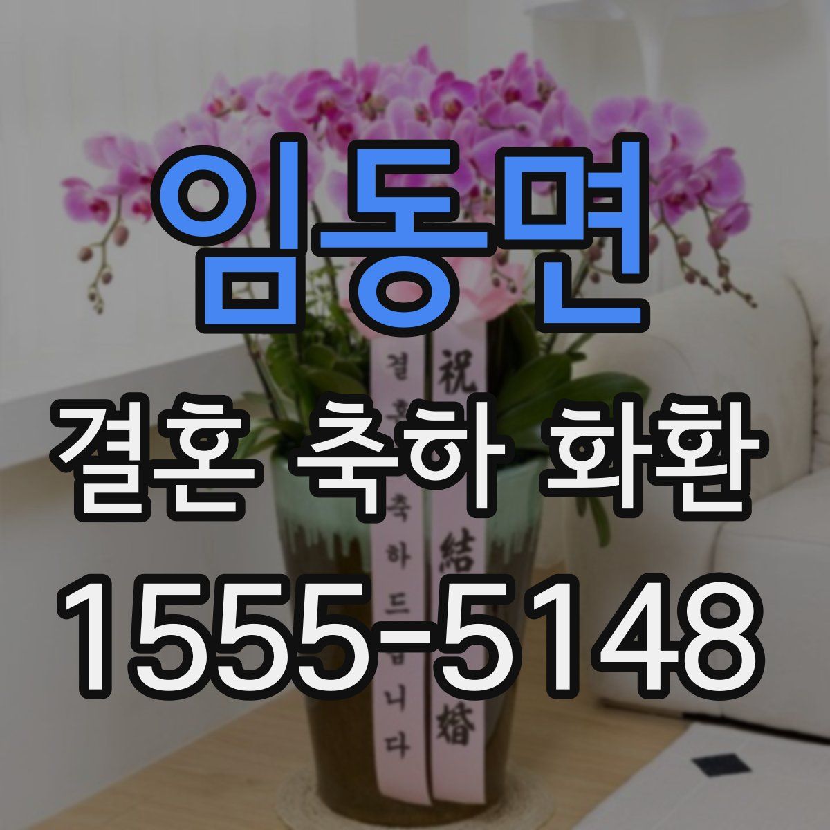 임동면 결혼 축하 화환