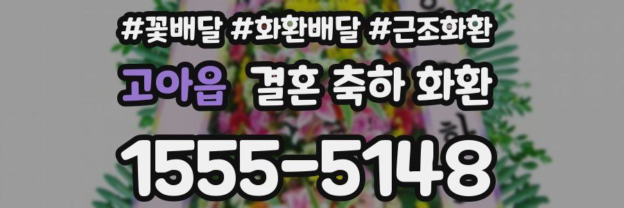 고아읍 결혼 축하 화환