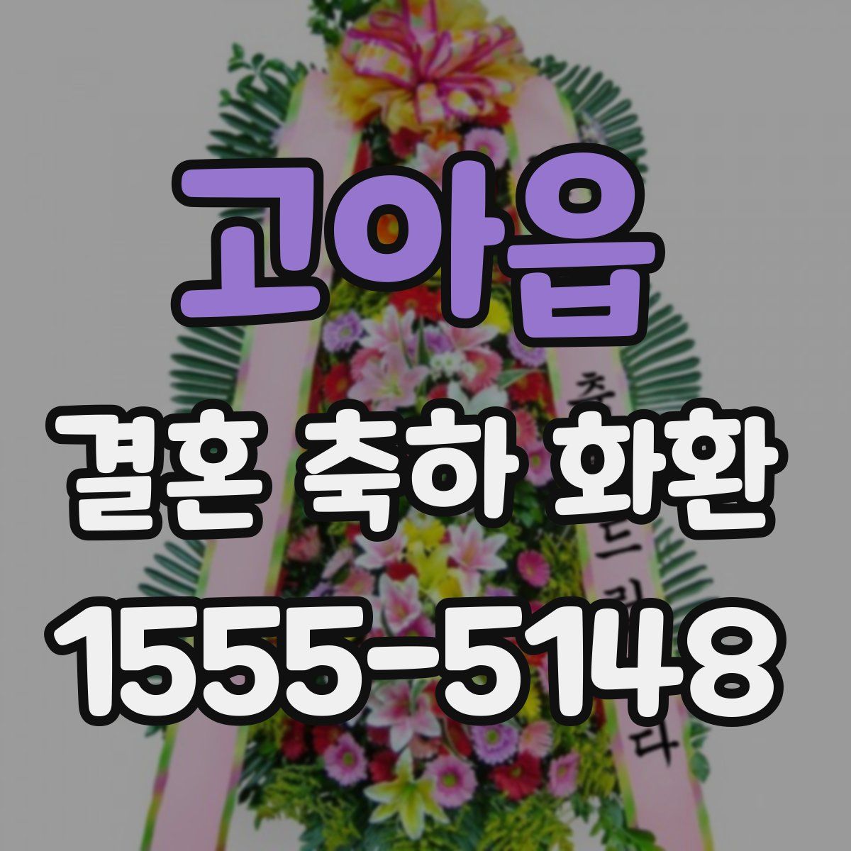 고아읍 결혼 축하 화환