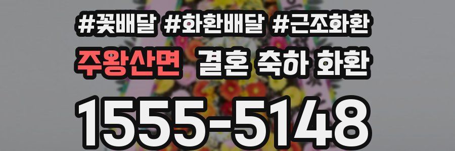 주왕산면 결혼 축하 화환