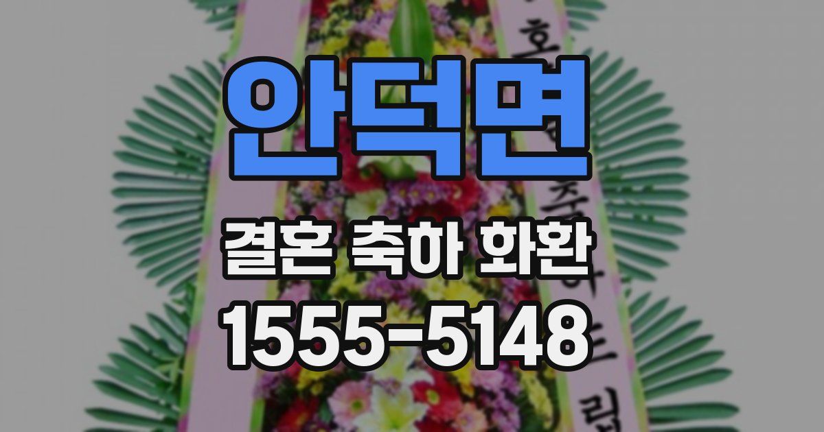 안덕면 결혼 축하 화환