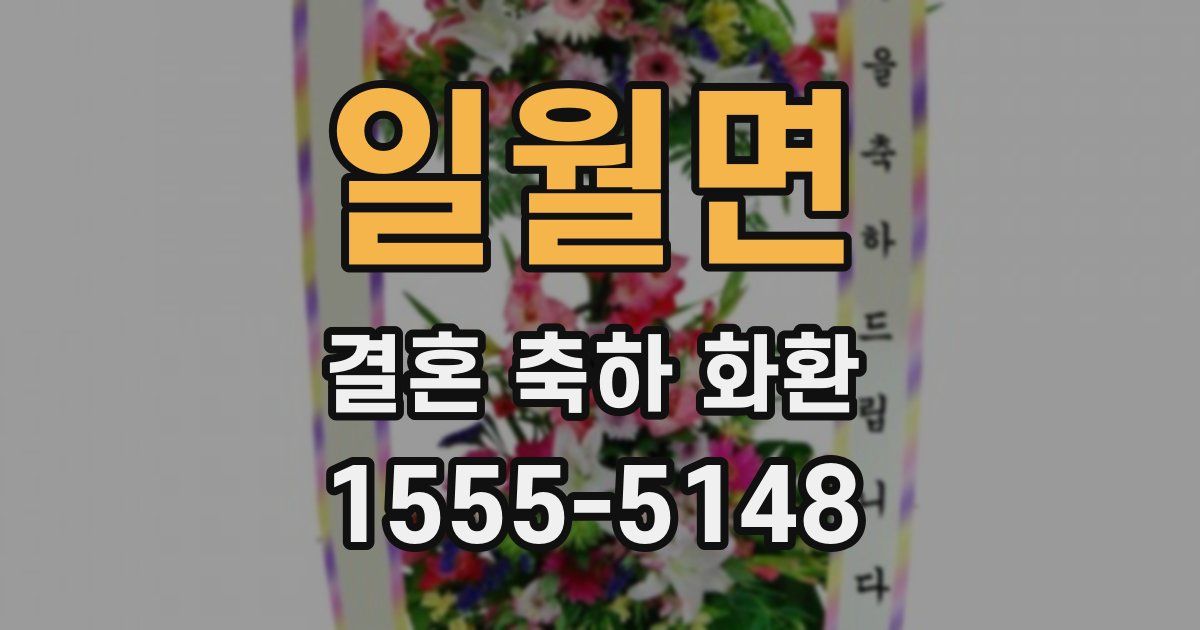 일월면 결혼 축하 화환